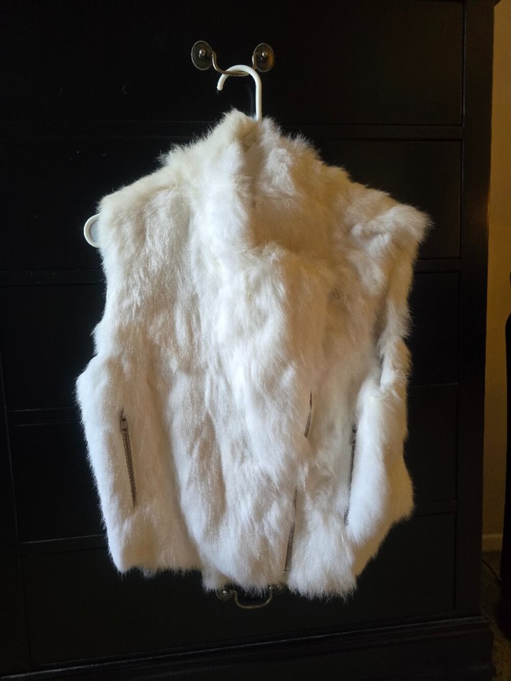 Adrienne Landau Genuine Rabbit Vest